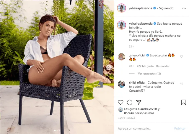 Yahaira Plasencia lanza mensaje en Instagram