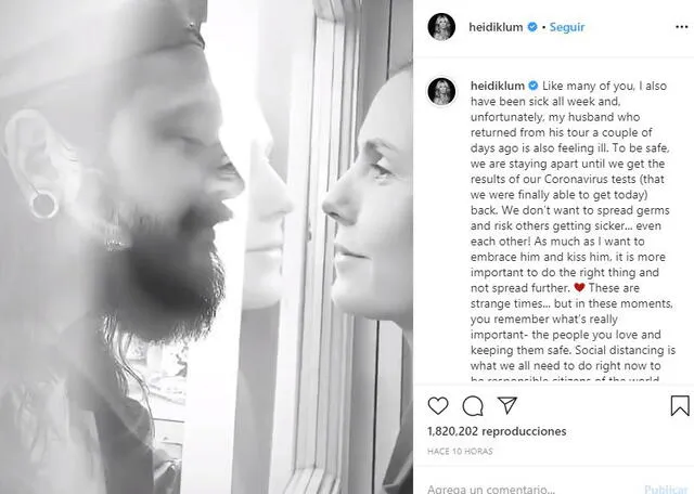 Heidi Klum separada de su esposo Tom Kaulitz.