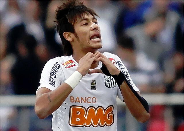  Neymar jugó en Santos entre el 2009 y 2013.<strong> Foto: AFP</strong><br>    