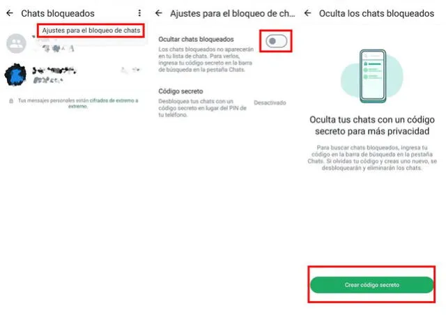  Al escribir la clave, verás todos tus chats de WhatsApp protegidos. Foto: AndroidPhoria   