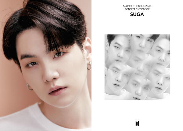 Suga de BTS en el Map of the soul ON:E concept book - Preview cuts ROUTE VER. [EGO]. Foto: HYBE