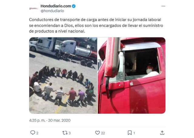 <em>Nueva evidencia de la imagen viral en marzo de 2020. Foto: captura de X</em>   