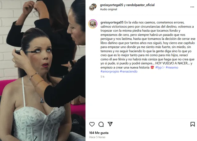 Este es el último post de Greysi Ortega en donde promete que hoy cerrara un capítulo en su vida. Foto: Instagram