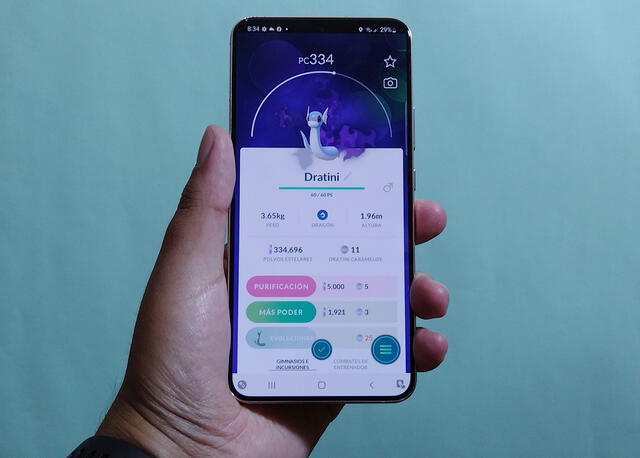 Pokémon GO en el Samsung Galaxy S22+