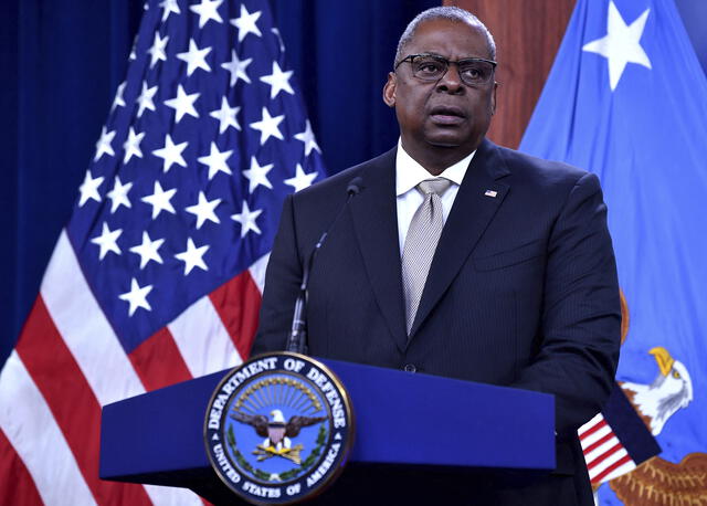El secretario de Defensa de EE. UU., Lloyd Austin. Foto: AFP 