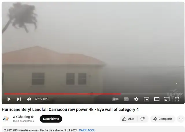  Video publicado en julio de 2024. Foto: captura en YouTube / Clement WxChasing.<br><br>    