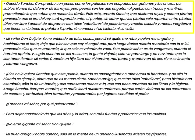 Fragmento de la obra Moncho Panza, un descendiente de Sancho Panza interpretado por el actor Moncho Borrajo. Fuente: Captura LR, Galicia Digital.