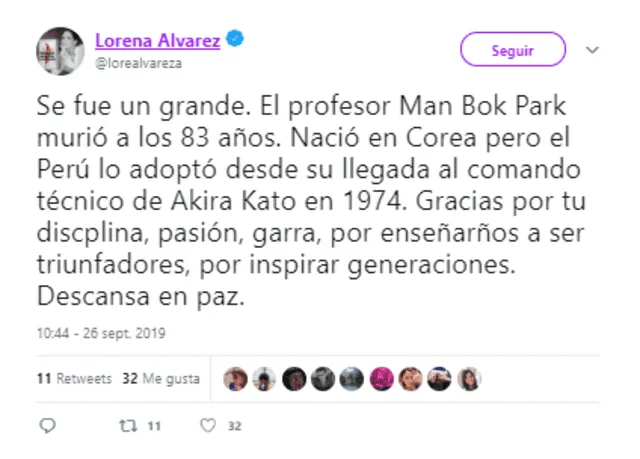 Lorena Álvarez. (Foto: Twitter)