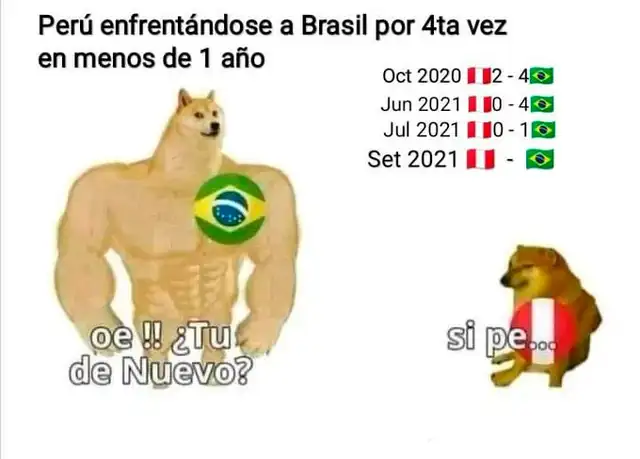 Mejores memes del Perú vs. Brasil por las Eliminatorias Qatar 2022. Foto: captura Twitter Mejores memes del Perú vs. Brasil por las Eliminatorias Qatar 2022. Foto: captura Twitter