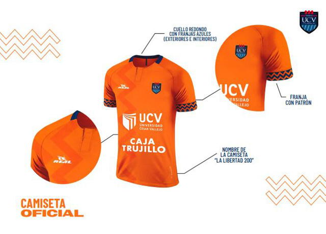 Nueva camiseta de la César Vallejo. Foto: Prensa UCV