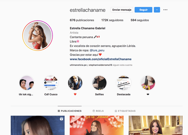 Estrella Chanamé sigue en la música tras su salida de Corazón Serrano. Foto: Instagram/Estrella Chanamé