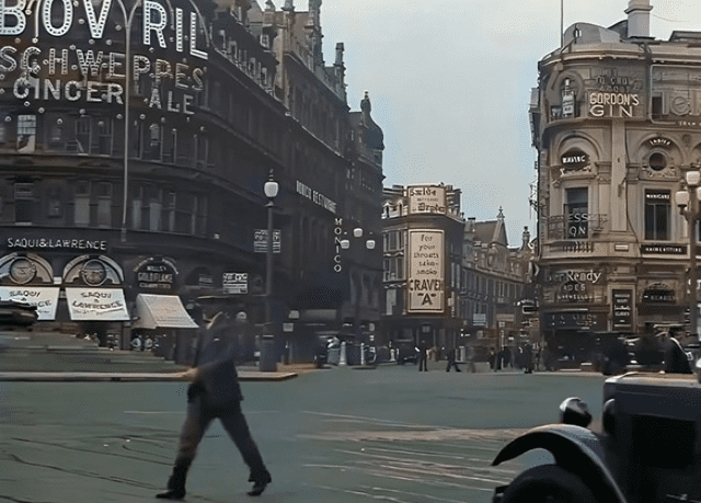 La ciudad de Londres en los años 1930. Foto: captura de X/@SerdeLuzChecker    