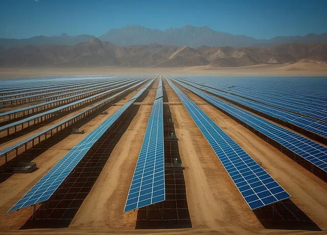 Este crecimiento en la generación de energía solar forma parte de una estrategia más amplia del gobierno chino para alcanzar la independencia energética. Foto: Meteored.   