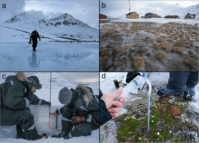  Los científicos identificaron las áreas de deshielo en la región de Svalbard. Foto: Nature   