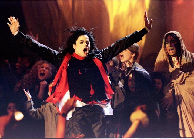 Michael Jackson en los Brit Awards 1996