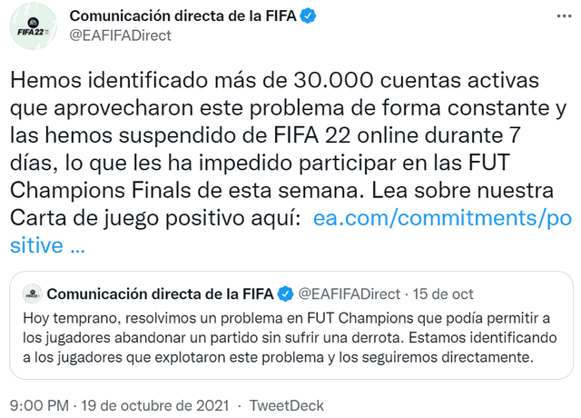 FIFA 22 bane mais de 30 mil jogadores por abusarem de bug no