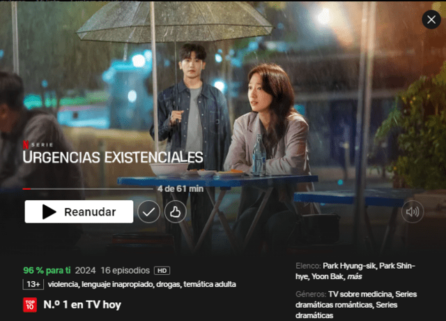  'Urgencias existenciales' en Netflix. Foto: captura Netflix   