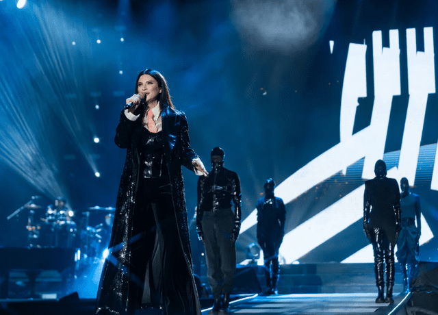 Laura Pausini en concierto. Foto: Instagram.   