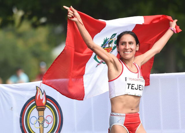 Gladys Tejeda, tras ganar la medalla de bronce en Guadalajara 2011. Foto: La República