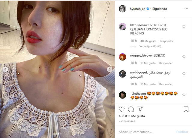 Hyuna en Instagram