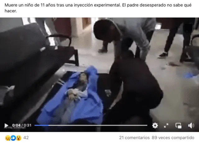 Video compartido por internautas en diversos grupos públicos y páginas de la plataforma Facebook. Fuente: Captura LR, Facebook.