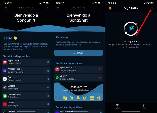 Usa Songshift para tener todas tus canciones favoritas ordenadas en cada app que uses. Foto: Xataka