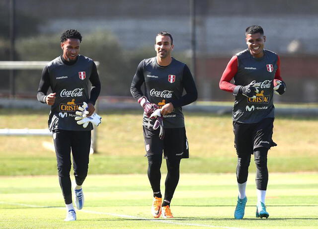 Selección peruana: los tres porteros de la Bicolor entrenan bajo la dirección de Óscar Ibáñez. Foto: @SeleccionPeru