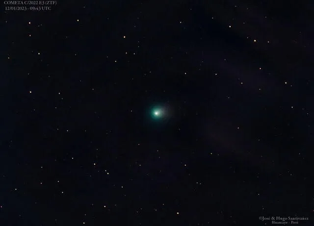 Cometa C/2022 E3 (ZTF) en Huancayo, Perú
