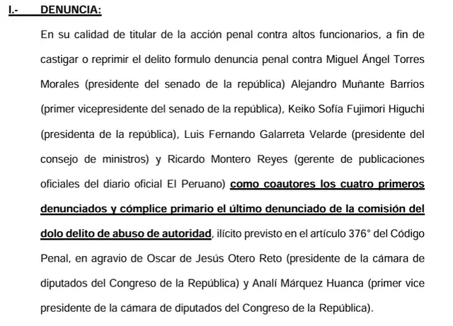 Denuncia penal