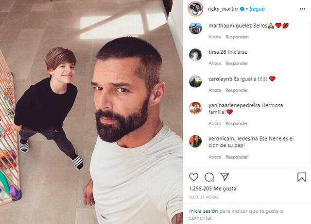 Foto captura: Ricky Martin Instagram