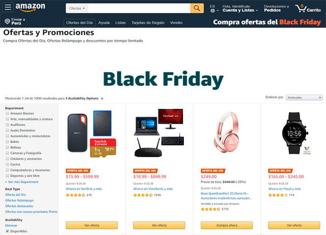 Black Friday: las mejores ofertas de Amazon online.