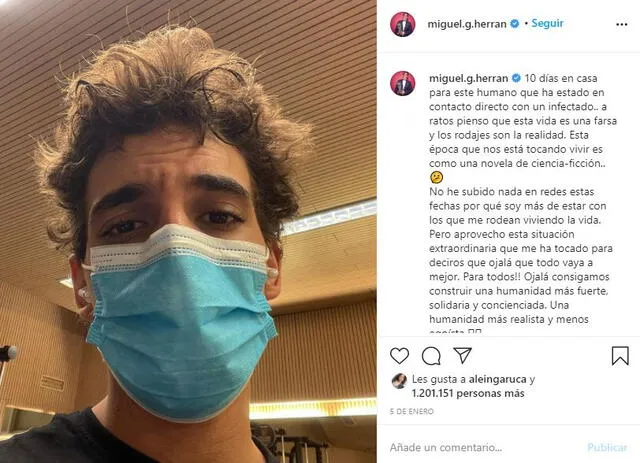 Miguel Herrán realiza cuarentena tras contacto con infectado por coronavirus.