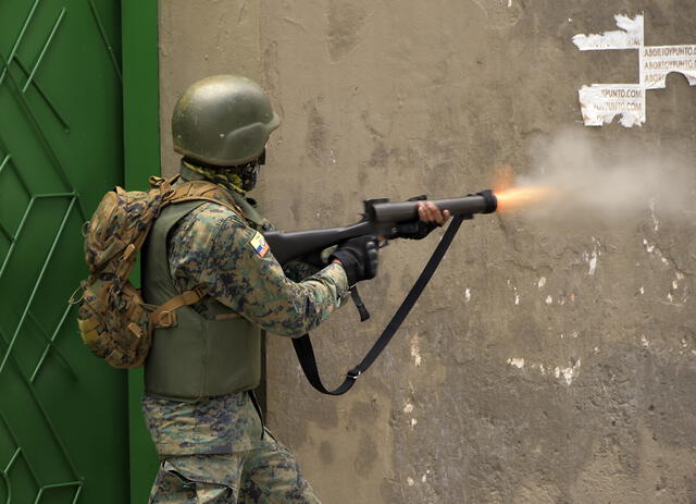 La CIDH denuncia violencia y alarmante represión en Ecuador. Foto: AFP.
