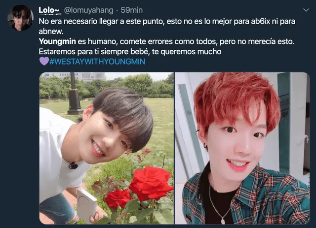 Reacciones a la salida de Youngmin de AB6IX.