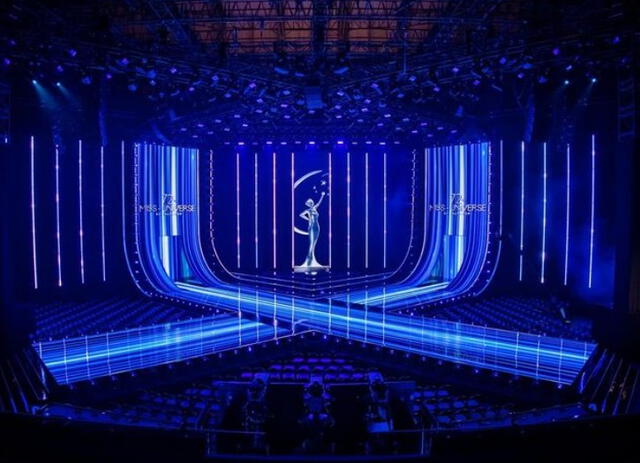 General shot of the Miss Universe 2023 stage. Photo: Instagram / Julio Himede   