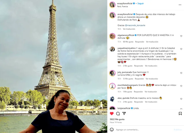  Eva Ayllón, reconocida cantante, compartió un emotivo mensaje en redes sociales. Foto: captura de pantalla/Instagram/Eva Ayllón   