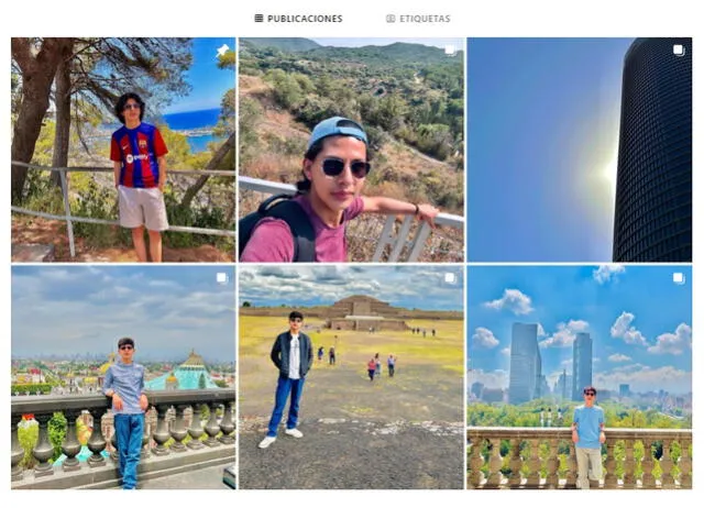 <em> Postales de Arnold Castillo en su cuenta de Instagram. Foto: captura de Instagram</em>   