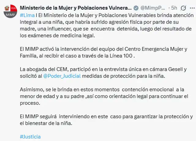 Ministerio de la Mujer Ministerio de la Mujer