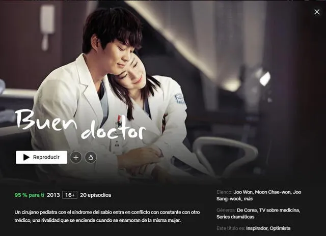 "Buen docto", drama coreano del 2013, puede ser visto en Netflix. Foto: captura de Netflix