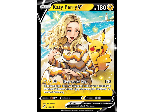 La tarjeta de Katy Perry. Foto: Pokémon