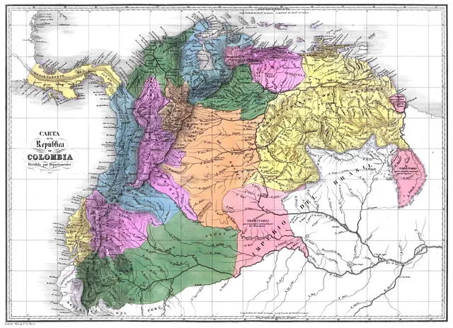 Gran Colombia mapa