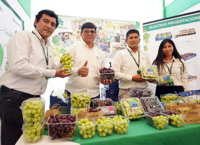La uva de mesa de Perú es dulce y rica en vitamina K. Foto: Andina   