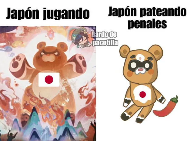 Memes Japón vs Croacia. Foto: Twitter