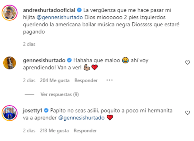 Josetty Hurtado comenta el baile de su hermana