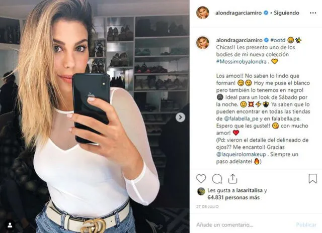 Alondra García Miró Instagram Novia De Paolo Guerrero Deslumbra Con Diferentes Looks En Color 