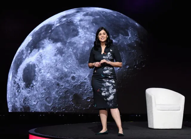 “Descubrí mi interés por las cuestiones del espacio al mirar el cielo”, contó Diana Trujillo. Foto: AFP