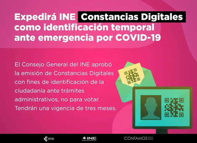 Desde este 25 de mayo, el INE recepcionará solicitudes para gestionar constancias digitales temporales. (Foto: INE) Desde este 25 de mayo, el INE recepcionará solicitudes para gestionar constancias digitales temporales. (Foto: INE)
