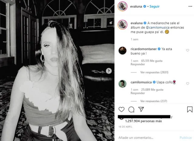 Evaluna Montaner en Instagram