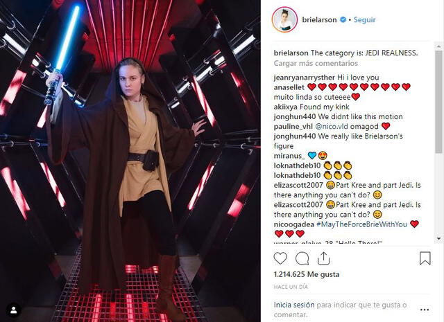 ¿Brie Larson estará en Star Wars? Actriz quiere ser una Jedi y así luciría [FOTOS]