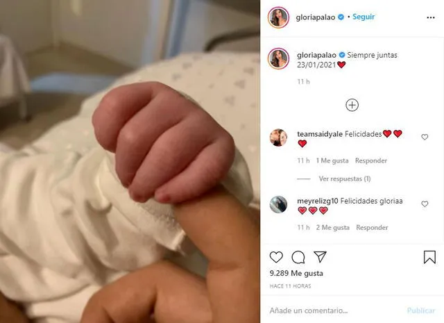 Gloria Palao anuncia la llegada de su bebé